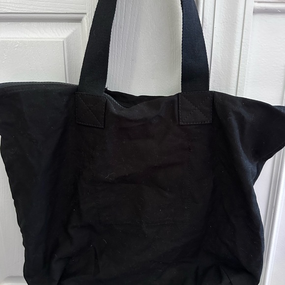 Victoria’s Secret PINK Black LOVE PINK Zippered Tote Beach Bag - Picture 3 of 7